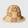 Gucci Gg Bucket Hat In Beige