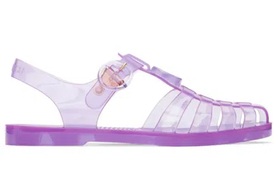 Pre-owned Gucci Gg Fisherman Sandal Clear (women's) Sneakers In Purple