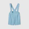 Gucci Gg Flannel Overall In Blue