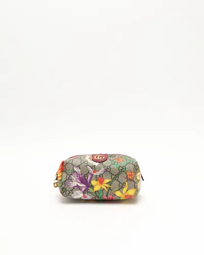 Gucci Gg Flora Canvas Pouch In Multi