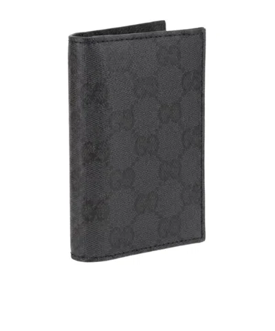 Gucci Gg Folding Wallet In Black
