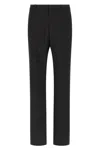 Gucci Black Polyester Fluid Pants In Black