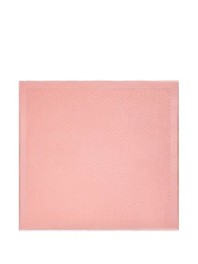 Gucci Gg Fringed Pattern Scarf In Pink