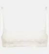 Gucci Gg Gabardine Bra Top In Salty Sand/mix