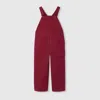 Gucci Gg Gabardine Overall In Red