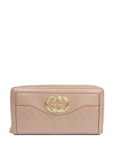 Pre-owned Gucci Gg Ghw Long Wallet In Neutral