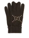 Gucci Gg Gloves In Brown