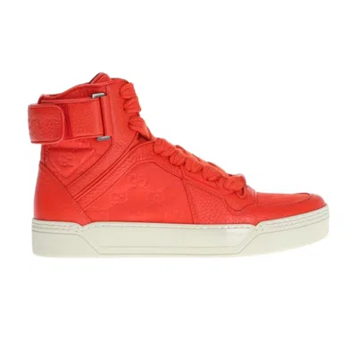 Pre-owned Gucci Gg Ssima High 'dusk Red' | Men's Size 13.5