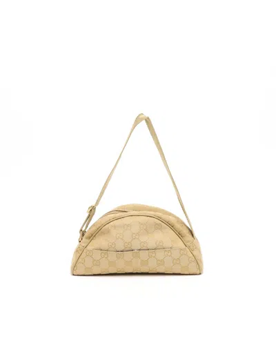 Gucci Gg Half Moon Pochette In Sand