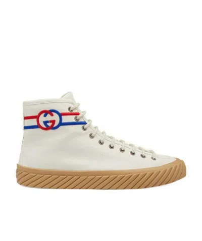 Gucci Gg High-top Sneakers In White