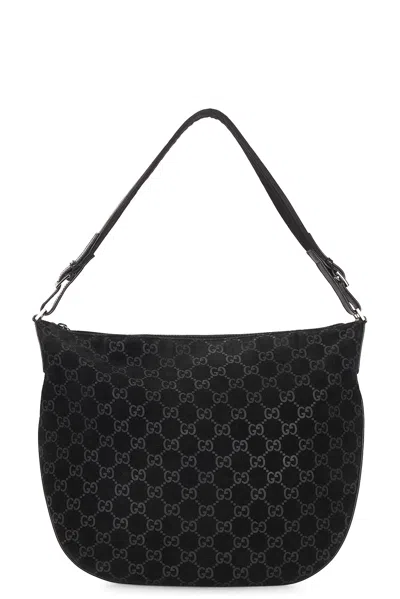 Pre-owned Gucci Gg Hobo Bag In Black