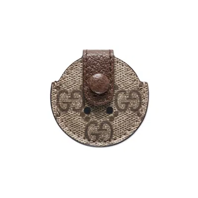 Gucci Gg Holder For Airtag In Beige