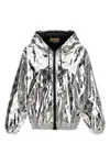 Gucci Shiny Finish Hooded Jacket With Elasticated Cuffs