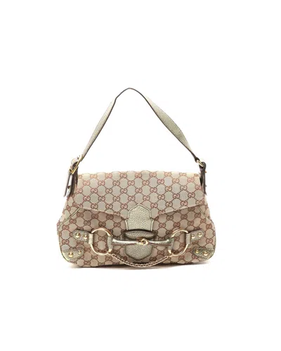 Gucci Gg Horsebit Bag In Brown
