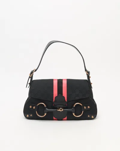 Gucci Gg Horsebit Black Bag