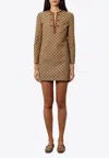 Gucci Gg Canvas Dress With Horsebit