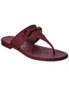 Gucci Maroon Open Toe Sandals In Burgundy