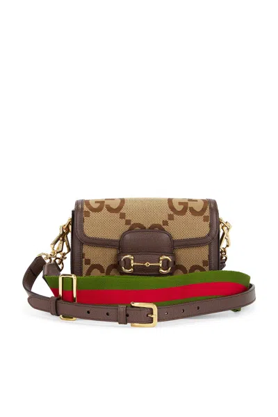 Pre-owned Gucci Gg Horsebit Shoulder Bag In Brown