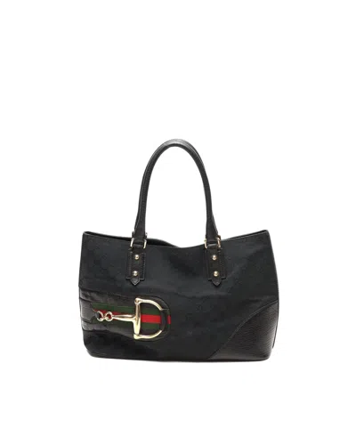 Gucci Gg Horsebit Tote Bag In Purple