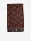 GUCCI GG HOUNDSTOOTH WOOL SCARF