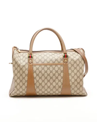 Gucci Gg Iconic Boston Bag In Brown