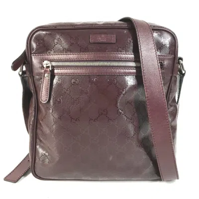 Pre-owned Gucci Gg Imprimé Purple Gg Imprimé Pochette Shoulder Bag ()