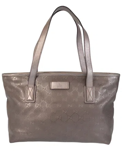 Gucci Gg Imprime Pvc Leather Tote Bag (authentic Pre-loved)
