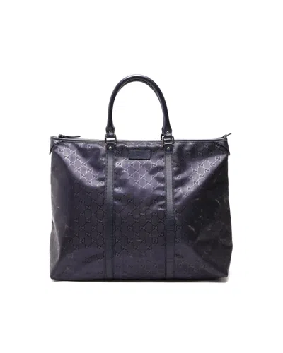Gucci Gg Imprime Tote Bag In Blue