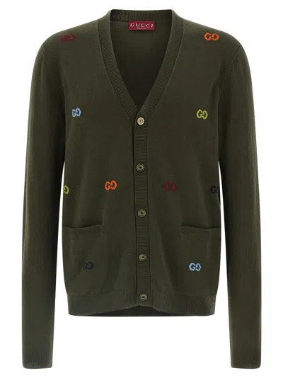 GUCCI GG INTARSIA CARDIGAN