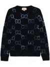 Gucci Gg Intarsia Jumper In Blue