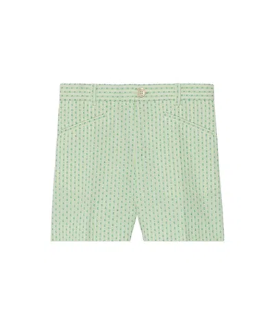 GUCCI GUCCI KIDS BUTTON DETAILED STRIPED SHORTS