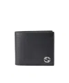 Gucci Gg Interlocking Bifold Wallet In Black