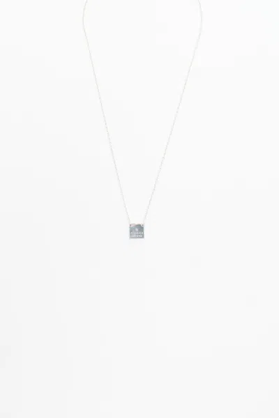 Gucci Gg Interlocking Silver Necklace
