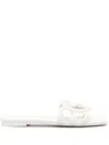 Gucci Gg Interlocking Slides In White