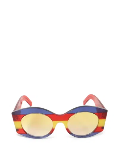 Pre-owned Gucci Gg Interlocking Sunglasses In Red
