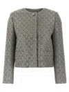 Gucci Gg Jacket Blazer And Suits Gray In Gray