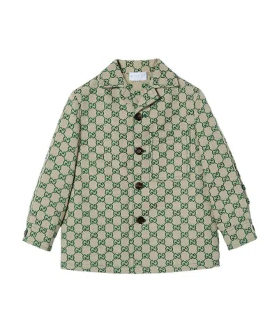Gucci Gg Jacket In Gray