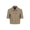 Gucci Gg Canvas Jacket With Horsebit