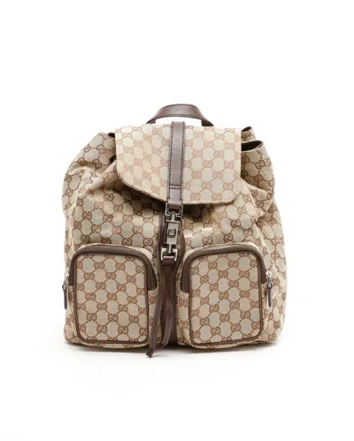 Gucci Gg Jackie Backpack In Brown