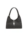 Gucci Gg Jackie Bardot Bag In Black