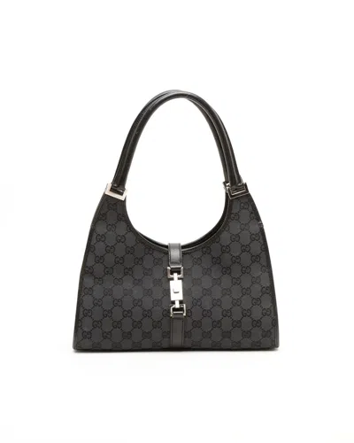 Gucci Gg Jackie Bardot Bag In Black