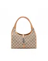 Gucci Gg Jackie Bardot Bag In Brown