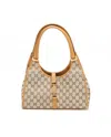 Gucci Gg Jackie Bardot Bag In Sand