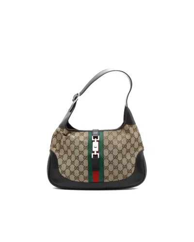 Gucci Gg Jackie Sherry Line Bag In Black