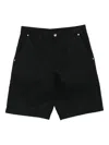 Gucci Button-fly Cotton Shorts In Black