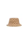 Gucci Gg Jacquard Wool Bob Hat In Brown