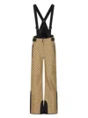 Gucci Gg Jacquard Braces Jumpsuit In Neutral