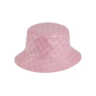 Pre-owned Gucci Gg Jacquard Bucket Hat 'pink' | Men's Size M