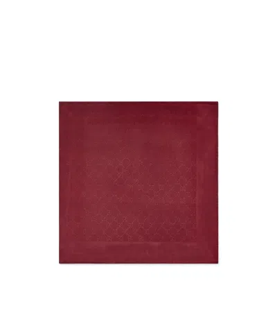 Gucci Gg Silk Jacquard Carré In Gradient Wine Red