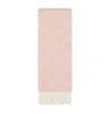 Gucci Gg Jacquard Cashmere Scarf In Nude